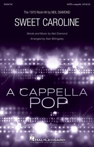 cover Sweet Caroline SATB choral sheet music cover
